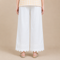 Soft Cotton Cutwork Palazzo For Women | Ladies Summer Cutwork Palazzo Pants