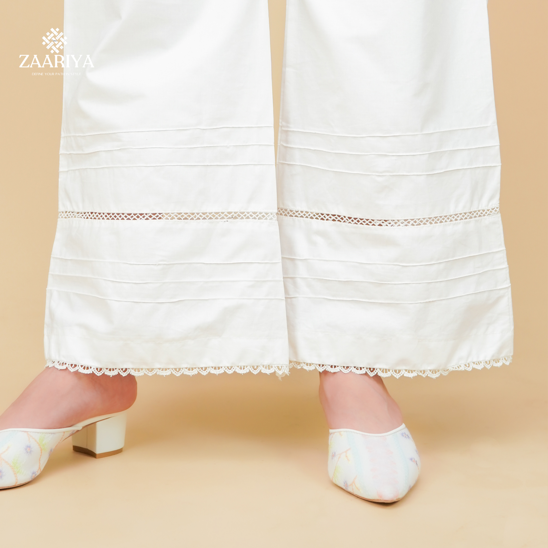 Soft Cotton Women  Pintuck Palazzo | Ladies Summer Palazzo Pants