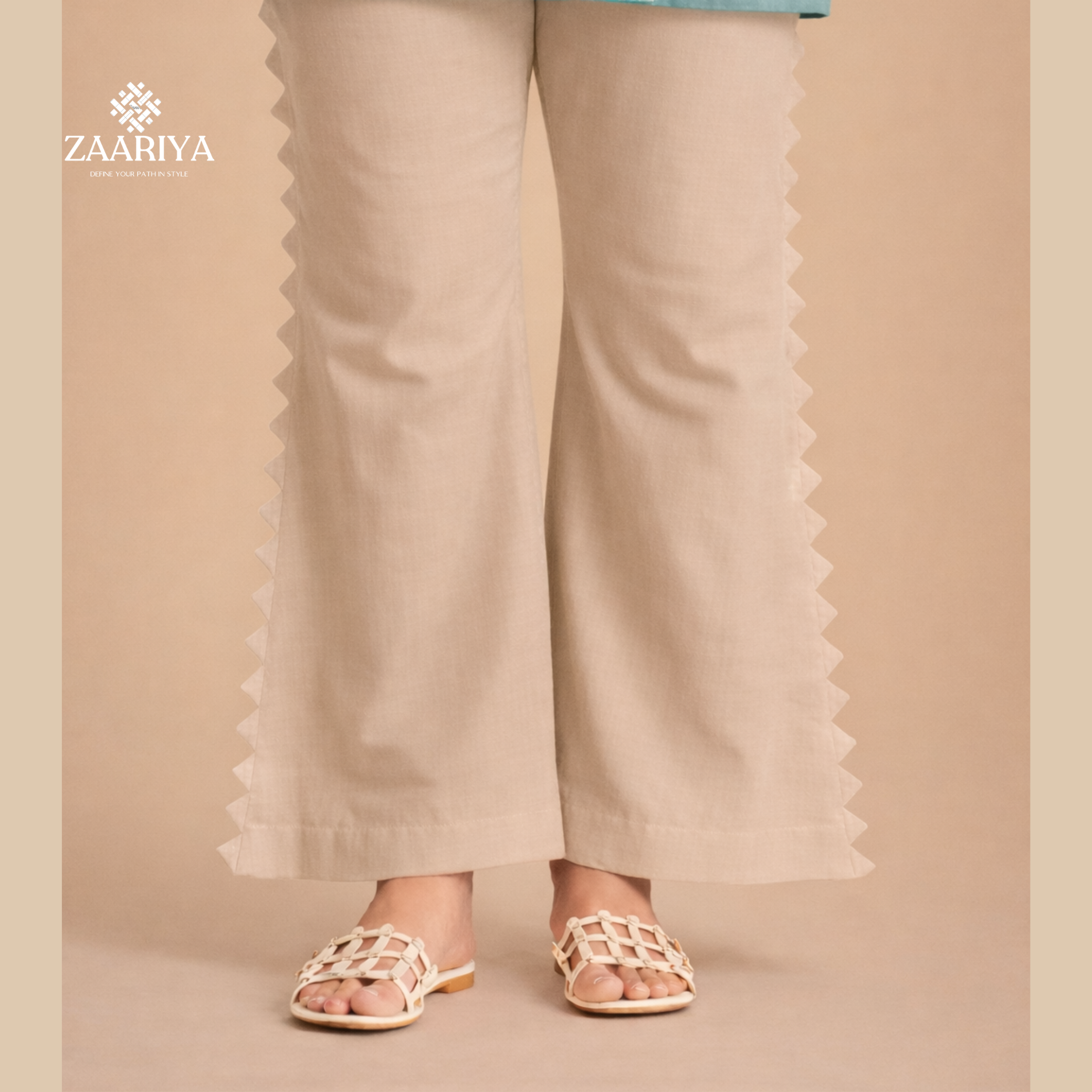 Soft Cotton Designer Bellbottom Pants | Comfortable Summer Cotton Bellbottom Trouser for Ladies