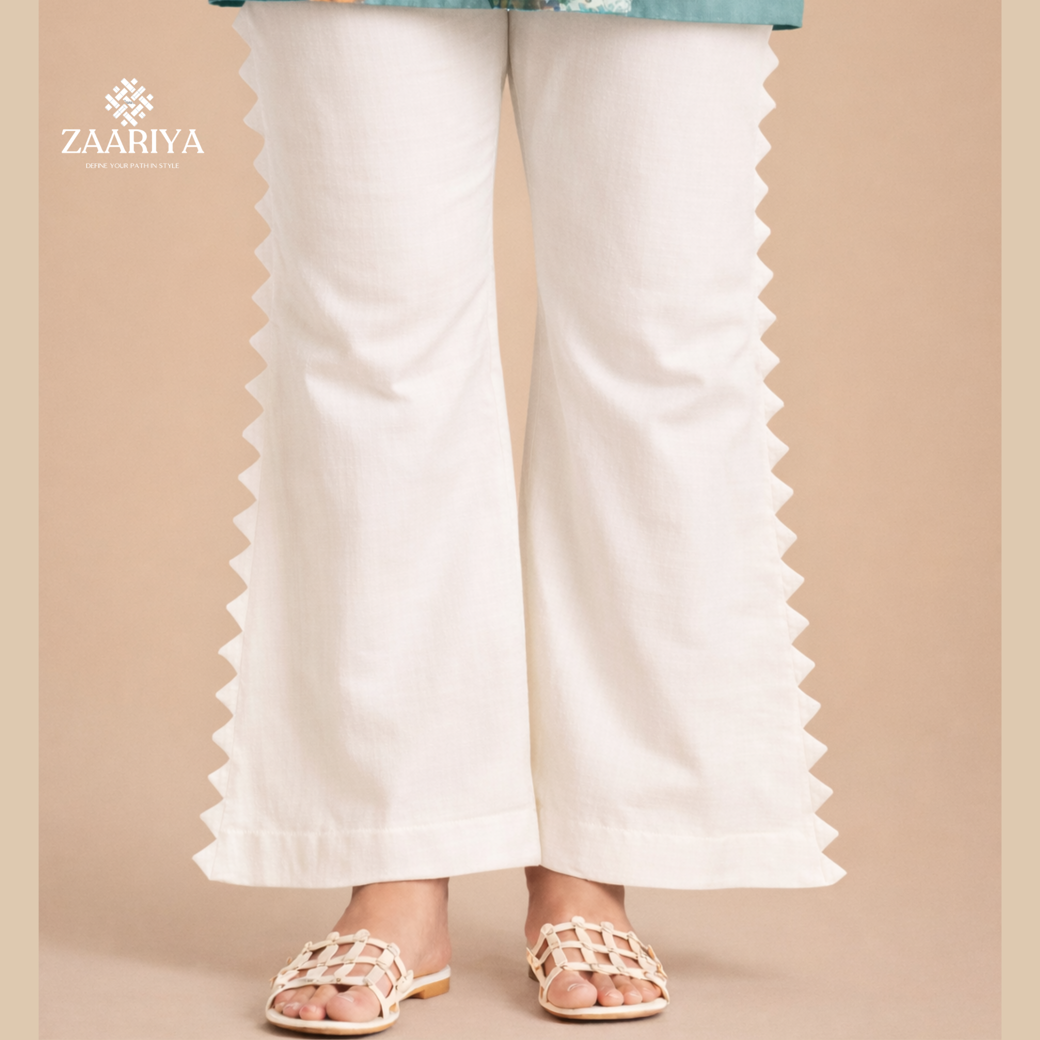 Soft Cotton Designer Bellbottom Pants | Comfortable Summer Cotton Bellbottom Trouser for Ladies
