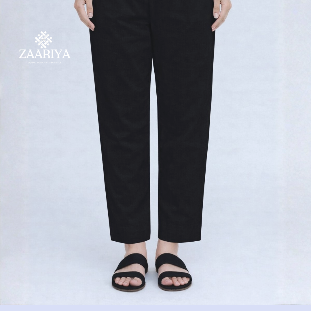 Soft Cotton Classic Casual Trousers For Women