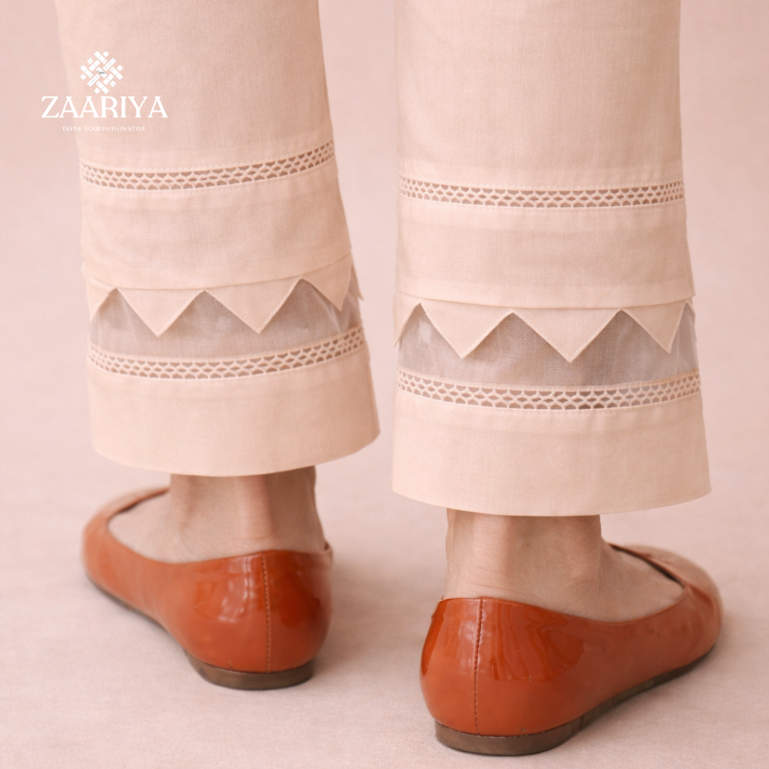 Soft Cotton Organza Trousers For Women