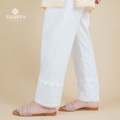 Soft Cotton Women Samosa Pintuck Trouser | Ladies Summer Pants For Offices & Casual Wears.