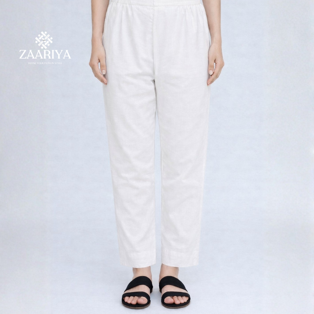 Soft Cotton Classic Casual Trousers For Women