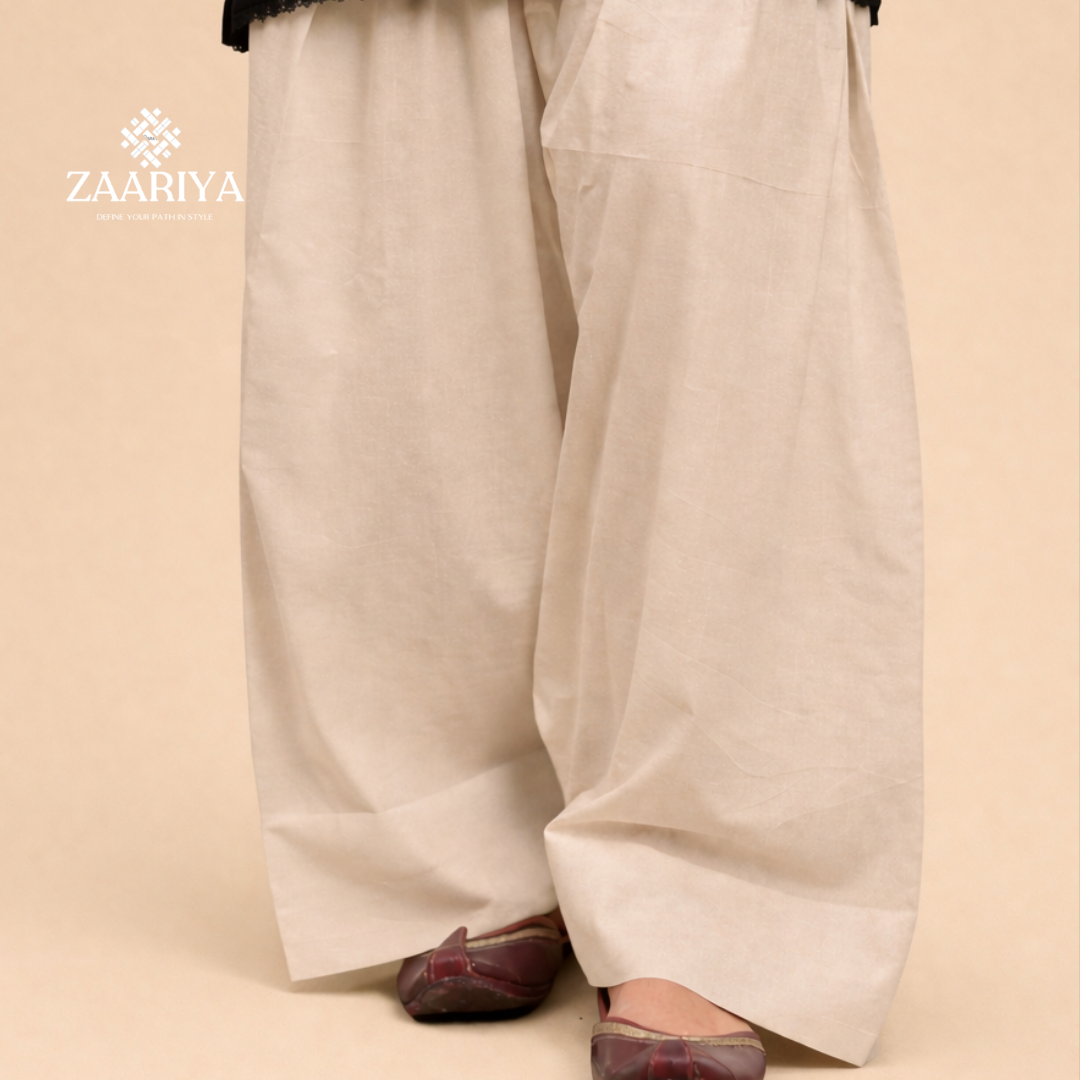 Farshi Cotton Shalwar for Women – Premium Pakistani Loose Pants | Comfortable Summer Ethnic Wear