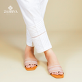 Soft Cotton Cross Pintuck Straight Trouser  | Ladies Summer Pants For Casual and Party Wears.